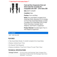 thumbnail image 2 of Front and Rear Suspension Strut and Shock Absorber Assembly Kit - Compatible with 2007 - 2016 Volvo S80 2008 2009 2010 2011 2012 2013 2014 2015, 2 of 2