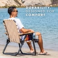 thumbnail image 6 of GoSports Outdoors WOVN Beach Backpack Chair - Premium Folding Camping Chair - 9 Styles Available - NATURAL, 6 of 7