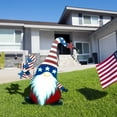 thumbnail image 3 of TOPRenddon 4th of July Decorations Outdoor – Patriotic Garden Gnome Stake for Yard, Porch & Balcony (Independence Day Red White Blue Weather-Resistant Iron Decor – Memorial Day Small Space Solution), 3 of 5