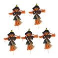 thumbnail image 1 of 5 piezas de adornos de bruja de Halloween con postes de inserción Decoración de Halloween para 155 cm naranja negro, 1 of 9