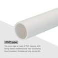 thumbnail image 4 of Rigid Round Pipe 21mm ID 25mm OD 20cm/8" Length White High Impact for Water Pipe, Crafts, Cable Sleeves, 4 of 6