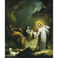 thumbnail image 2 of Johann Georg Trautmann 15x17 Gold Ornate Wood Frame and Double Matted Museum Art Print Titled - The Raising of Lazarus (ca. 1750 - 1765), 2 of 4