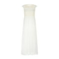 thumbnail image 5 of Giftesty Summer Dresses for Women Spring/Summer Sleeveless Lace Chiffon Ball White Evening Dress with A Wide Open Hem Dress Wrapped Chest Dress Long Dress, 5 of 8