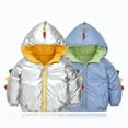 thumbnail image 4 of Kids Baby Boys Girls Dinosaur Coat Outwear Infant Toddler Hooded Zip-up Jacket 1-7Years, 4 of 4