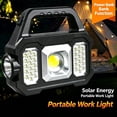 thumbnail image 6 of Cevemin Multi-Function Solar LED Work Light Waterproof Rechargeable Handheld Flashlight With USB Power Bank For Camping Hiking Emergency Outdoor Use, 6 of 6