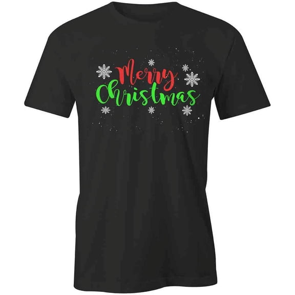 Merry Christmas T-Shirt | Xmas Holiday Black Tee Gift