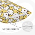 thumbnail image 3 of Sikiie Cartoon Chicken Print Plush Pillow Cover, Wrinkle-proof and Stain-resistant Pillow Protector without Pillow Core, Home Decoration-14"x20", 3 of 6