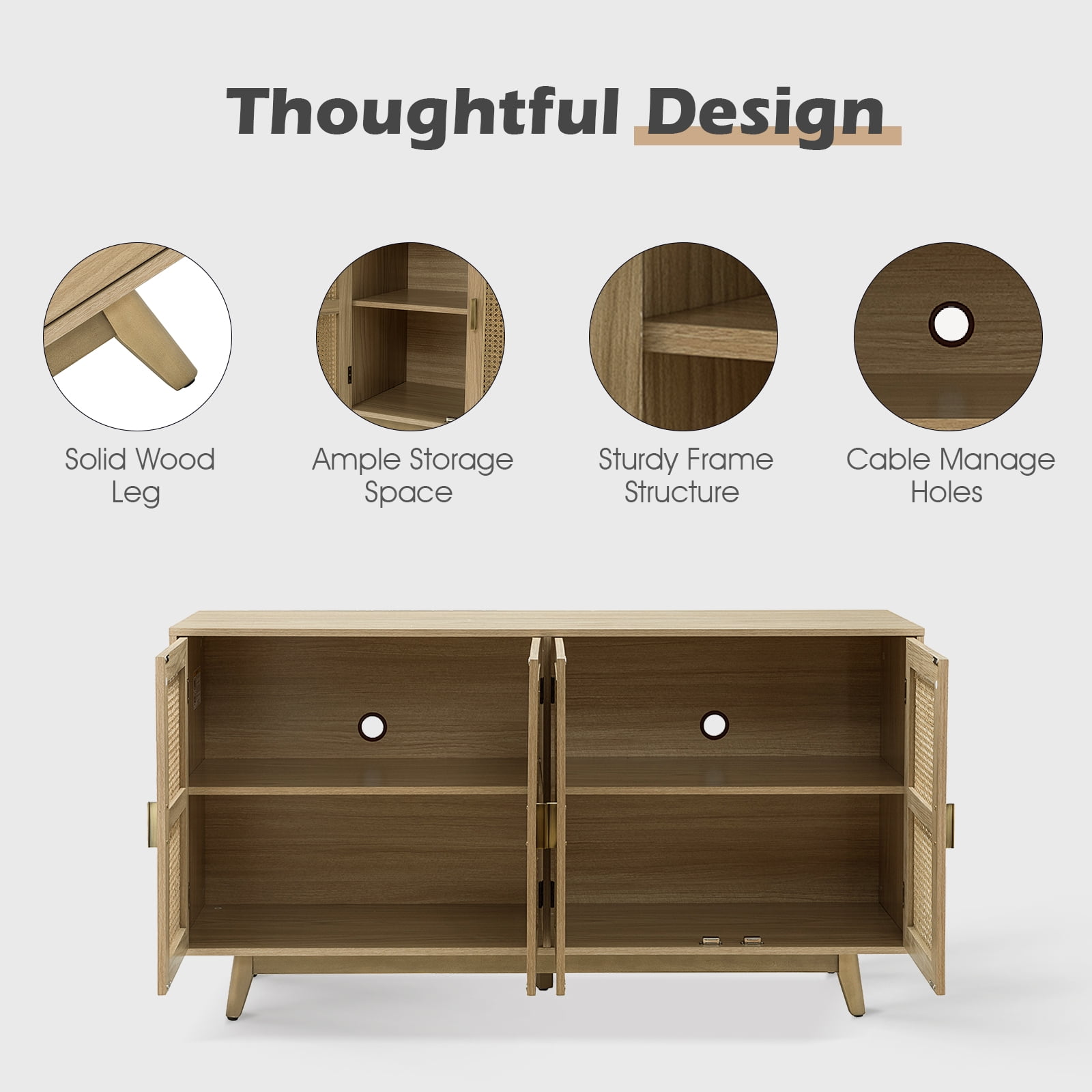 Acorn wood tv sale stand