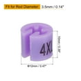 thumbnail image 2 of Unique Bargains Clothes Hanger Markers Tags, Fit 3.5mm Rod Garment Hanger Clips 4XL Purple, 2 of 7