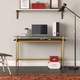 thumbnail image 3 of Evelyn&Zoe Contemporary 46 in. Brass Writing Desk, 3 of 7