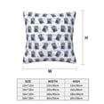 thumbnail image 2 of Throw Pillow Covers, Math number Print calculator Soft Square Pillow Cases with Invisible Zipper for Couch Bed Sofa, Farmhouse Fall Home Decor 12"x12", 2 of 7