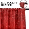 thumbnail image 5 of Christmas Snowflakes Tree Kitchen Curtains Window Curtains and Valances Set 36 Inch, Retro Starry Vintage Winter Xmas Short Tier Curtain for Kitchen, Red Christmas Small Kitchen Decor, 5 of 6