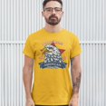 thumbnail image 3 of Tee Hunt Born to Be Free T-shirt American Bald Eagle Patriotic 4th of July Men's Tee, Yellow, XX-Large, 3 of 5