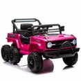 thumbnail image 5 of 12V Kids Ride On 6-Wheel electric truck car W/Parents Control, Six-Wheel Suspension, Power display, Searchlight, LED Lights, Music&Bluetooth, USB, MP3&Microphone Ports, Slow start For Kids 3-5, 5 of 8