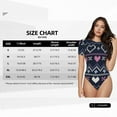 thumbnail image 2 of Cauagu Pixel Heart Winter Women's Crew Neck Round Short Sleeve T Shirts Tops Bodysuit Daily Jumpsuit-Medium, 2 of 7