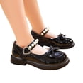 thumbnail image 3 of NOKIO Girls' Mary Jane Party Shoes Girls' Mary Jane Sandals With Bow Girls Dress Shoes Wedding Bowknot Leather Shoes Princess Shoes Party School Shoes Children'S Mary Jane Shoes, 3 of 9