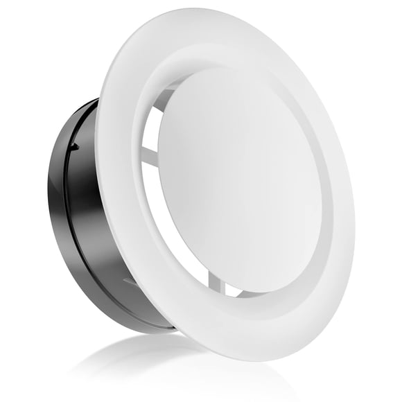Rejilla de ventilación HG Power de 3" en ABS, ajustable, blanca