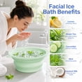 thumbnail image 5 of MQ Silicone Face Bowl for Ice with Built-In Icetray, Collapsible Ice Bowl for Face Bath at Home, 5 of 9