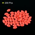thumbnail image 3 of Uxcell 10x6mm Oval Soft Plastic Luminous Glow Fishing Beads Tackle Tool Red 200 Pieces, 3 of 5