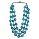 thumbnail image 1 of Fashion Coconut Shell Pendant Weaving Necklace Bohemia Style Necklace for Girls Ladies Women (Sky-blue), 1 of 3