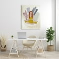 thumbnail image 2 of Stupell Industries Abstract Person Meditating Yoga Breathe Text Botanicals , 36 x 48, Design by Victoria Barnes, 2 of 6