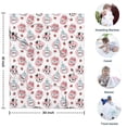 thumbnail image 4 of White Cow Milk Pattern Blanket,Comfortable Soft Lamb Wool Throw Blanket,All Season,Warm Lightweight Blankets for Sofa Bed Couch Living Room Chair,30"x40", 4 of 4