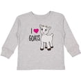 thumbnail image 3 of Inktastic I Love Goats Cute Goat Boys or Girls Long Sleeve Toddler T-Shirt, 3 of 5