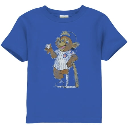 Cub Lo Boy - Chicago Cubs Toddler Distressed Mascot T-Shirt - Royal Blue