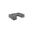 thumbnail image 3 of Meridian Furniture Quincy Grey Velvet Modular Sectional, 3 of 15