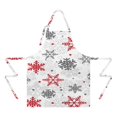 thumbnail image 2 of White Christmas Snowflake Apron-Garden Aprons for Women with Pockets-Cotton Linen Waterproof Kitchen Cooking Gardening Aprons Adjustable for Kitchen,Cooking,BBQ and Salon 32"x27", 2 of 7