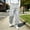 Gray, variant on Xdegoge Wide Leg Sweatpants Men Loose Fit Casual Lounge Athletic Pants Drawstring Elastic Waist Trousers with Pockets Comfortable Activewear Gym Workout