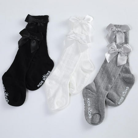 

BULLPIANO 0-3Y Bow Tie Socks Baby Princess Socks Fashion Princess Socks Cute Princess Socks Baby Fashion Socks Baby Cute Socks(3pairs)