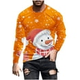thumbnail image 2 of cllios Men Christmas Tops Funny Christmas Tshirts Shirts for Men Big and Tall Long Sleeve Christmas Tee Shirts for Men Christmas Graphic Tees Men Christmas Gifts under 10, 2 of 5
