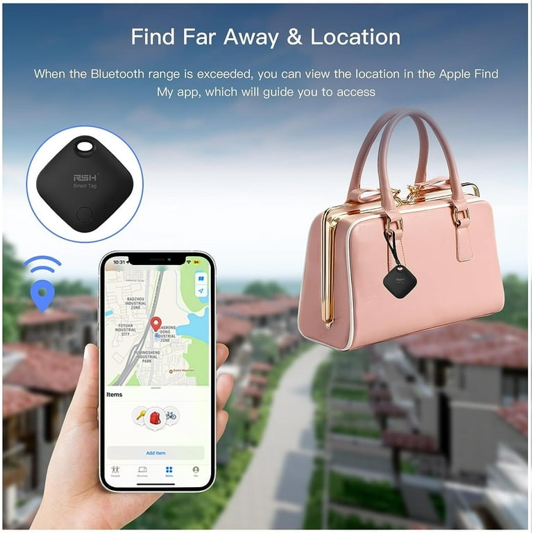 Localizador de llaves – Etiqueta de rastreador Bluetooth, localizador de  artículos para llaves, carteras, equipaje compatible con Apple Find My