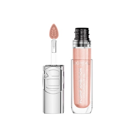 L'Oreal Paris Plump Ambition Plump Ambition Hyaluron Lip Oil Shimmer, Quartz Lights, 0.16 fl oz