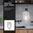 thumbnail image 4 of Mobutofu Cute Animal Hand Towels Hand Towel Grey Non-fading 1Pack, 4 of 5