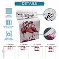 thumbnail image 6 of Valentine's Day Table Runner - 60 Inch Long Red Flamingos Roses Love Romance White Cotton and Linen Blended Dress Scarves Farmhouse Table Runner for Kitchen Dining, Coffee Table, 13" x 60", 6 of 8