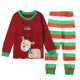 thumbnail image 1 of Conjunto de ropa de Navidad para niños y niñas, pijamas de manga larga, camiseta, Tops y pantalones, 2 piezas, ropa de dormir para el hogar, 1 of 4