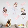 thumbnail image 4 of 3 Pegatinas De Pared De Bailarina Para Niñas, Hermosas Niñas De Ballet Extraíbles Con Calcomanías De Pared De Mariposa, Decoración De Arte De Pared De Pequeña Princesa Para Dormito, 4 of 5