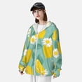 thumbnail image 3 of Balery Lemons Chamomile Flowers And Leaves Sudadera ligera de manga larga con capucha y protección solar UPF 50+ para hombre y mujer, ideal para pesca y running-XX-Large, 3 of 7