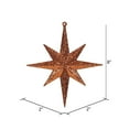 thumbnail image 2 of Vickerman 8" Burnished Orange Iridescent Glitter Bethlehem Star Christmas Ornament, 4 per Box, 2 of 3