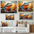 thumbnail image 4 of Designart "Colorful Frog euphony II" Animals Floater Framed Wall Art Print, 4 of 7