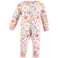 thumbnail image 3 of Hudson Baby Infant Girl Cotton Sleep and Play, Floral, 0-3 Months, 3 of 4