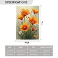 thumbnail image 3 of Fall Thanksgiving Floral 10 Garden Flag 12.5x18 Inch Double Sided For Outside Small Burlap Yard Flag 1 Flag, 3 of 5