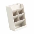 thumbnail image 3 of Modern Slanted Design Pen Holder Large Capacity 5 Compartments Pen Case for School and Office, 3 of 7
