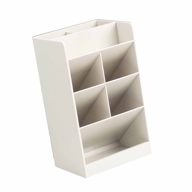 Porte-Stylo Design Incliné Moderne Grande Capacité 5 Compartiments pour École et Bureau