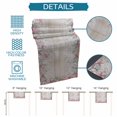 thumbnail image 6 of Summer Beach Table Runner 90 Inches, Pink Starfish Ocean Conch Grey Wood Grain Bed Runner Dresser Scarves Tabletop for Indoor Outdoor Parties/Ceremony/Banquet, 13" x 90", 6 of 9