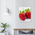 thumbnail image 3 of Nawypu  4pcs/set Stretched and Framed Orange, Apple, Lemon, Strawberry Fruits Design Wall Artwork Paintings, Giclee Walls Canvas Art Work for Kitchen Home Decor, Ready to Hang, 3 of 4