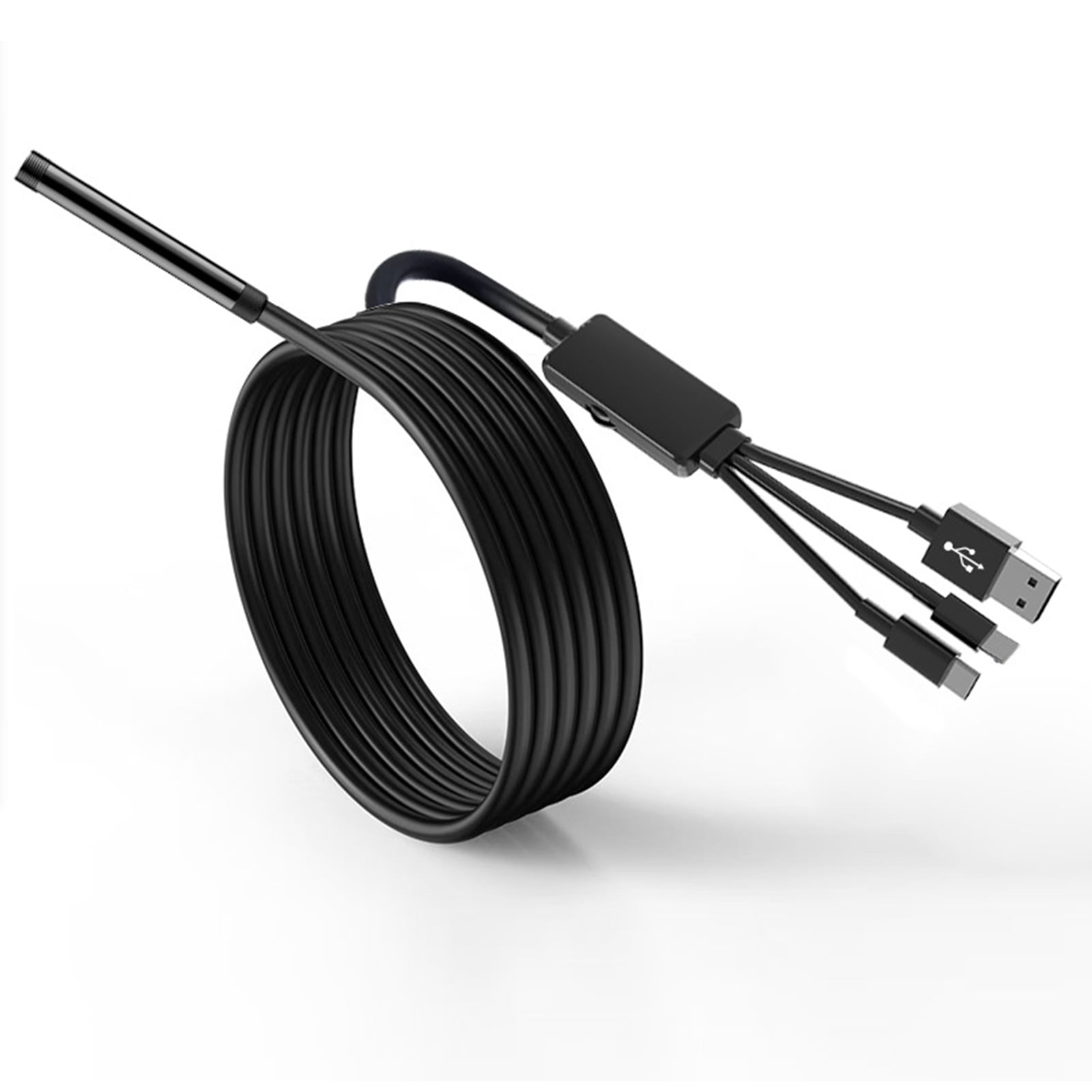 Pebbuoy Inspection Endoscope Phone Scope Camera with Light IP67 Waterproof Easy Connection 1080P Borescope Inspection Camera
