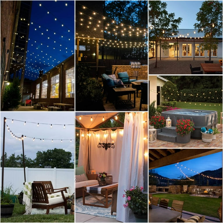 Edison lights on pergola deals